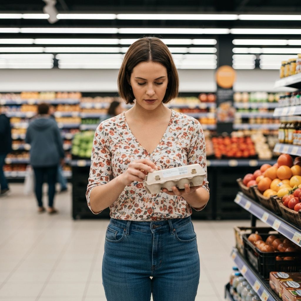 Checking egg expiration dates